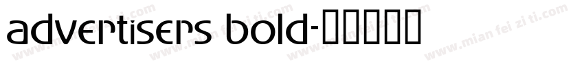 advertisers bold字体转换